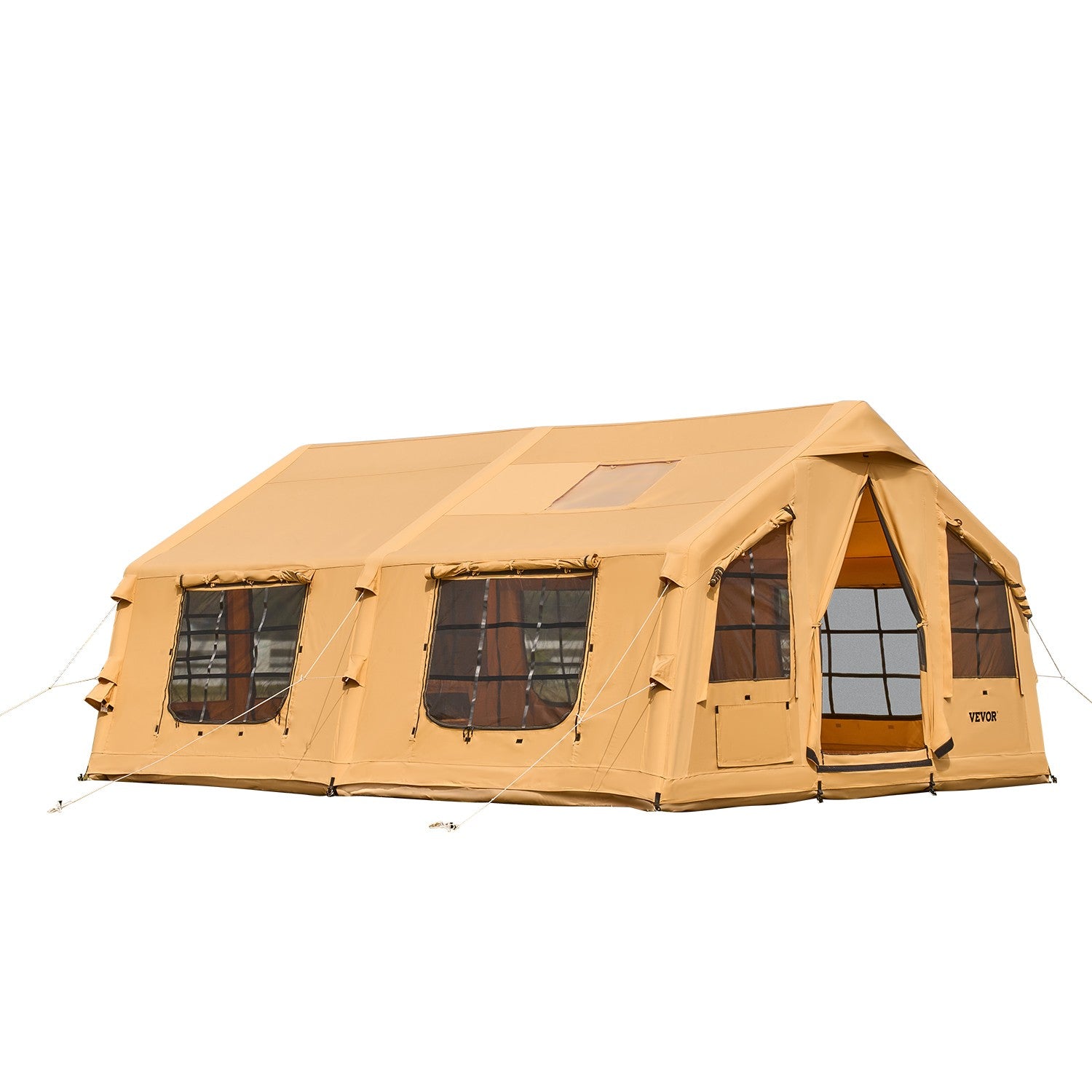 VEVOR Inflatable Tents for Camping 8-12 Person Glamping Window Tent W/ Hand Pump