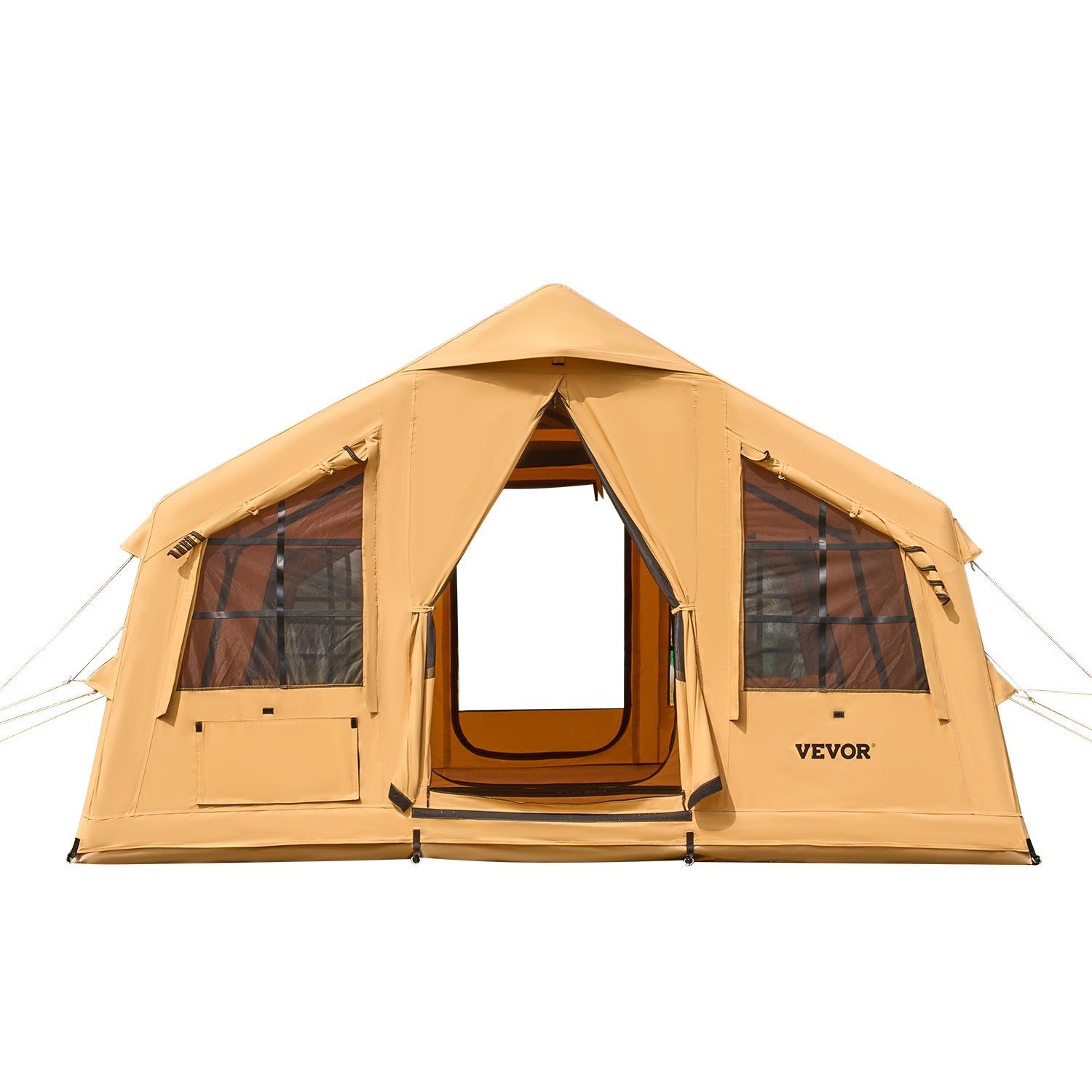 VEVOR Inflatable Tents for Camping 8-12 Person Glamping Window Tent W/ Hand Pump